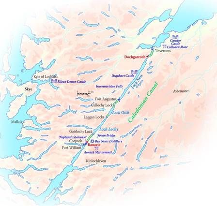 מפה שייט בוטיק בסקוטלנד